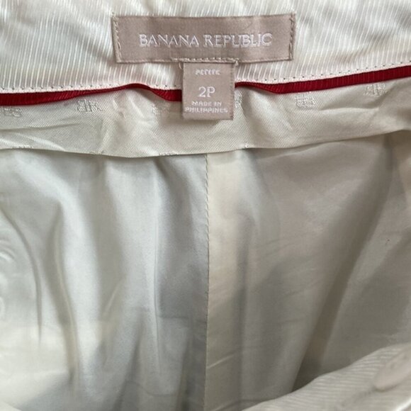 BANANA Republic Blue Polka Dot Pants  sz - Picture 15 of 16